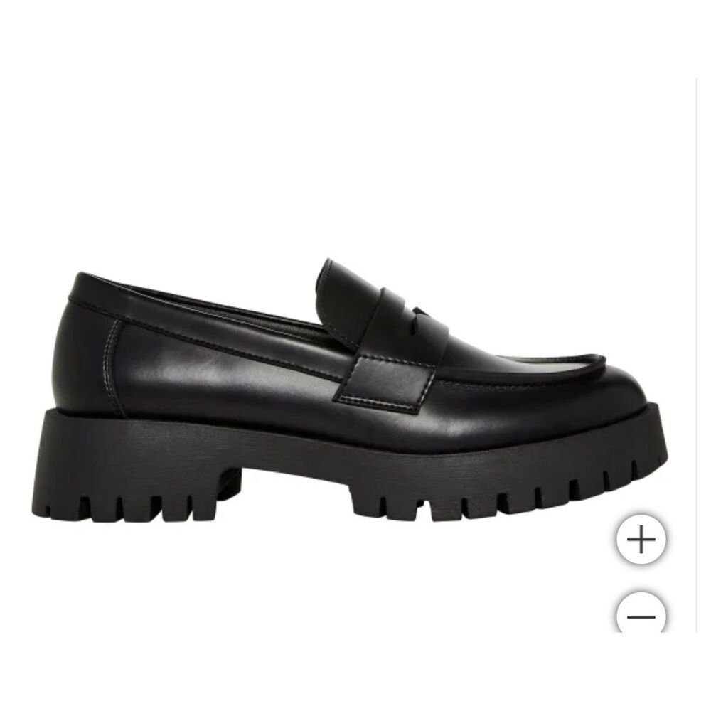 STEVE MADDEN NWB Black Lug Loafer - Picture 2 of 10